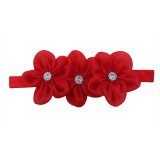 Baby Headband Flower Girls Pink Ribbon Hair Bands