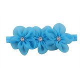 Baby Headband Flower Girls Pink Ribbon Hair Bands