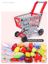 Children's cart baby cut fruit supermarket trolley