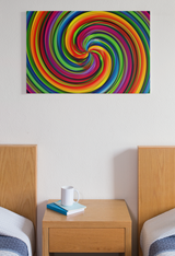 Rainbow Pride Illusion Canvas Print
