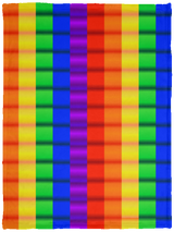 Rainbow Pride Checkered Pattern Fleece Blanket