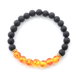 7 Chakra Bracelets Natural Stone Black Lava Beads Bracelet