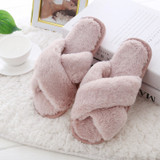Women's Furry Cute Plush Fox Hair Fluffy Fur Winter Warm Slippers