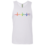 Rainbow Heartbeat Men's Shirt & Tank Top