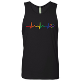 Rainbow Heartbeat Men's Shirt & Tank Top