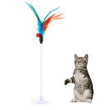 Stick Feather Wand With Small Bell Mouse Cage Toys