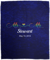 Personalized Mr. & Mr. Pride Blanket
