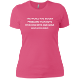World has bigger problems than Boys who kiss Boys and Girls who kiss Girls
