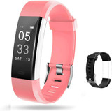 Lintelek Fitness Tracker - Activity Tracker with Heart Rate Monitor, Smart Fitness Watch with Sleep Monitor, Step Counter, Calorie Counter, Pedometer Watch for Women Men and Gift