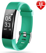 Lintelek Fitness Tracker - Activity Tracker with Heart Rate Monitor, Smart Fitness Watch with Sleep Monitor, Step Counter, Calorie Counter, Pedometer Watch for Women Men and Gift