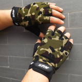 Gym Fitness Half Finger Gloves Hand Protector Weight Lifting