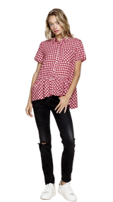 Gingham Girl Button Down