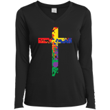 "Vibrant Rainbow Cross" LGBT Pride Shirt