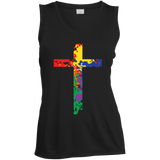 "Vibrant Rainbow Cross" LGBT Pride Shirt