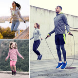 Jump Rope Tangle-Free Rapid Speed Jumping Rope Cable with Ball Bearings Steel Skipping Rope Gym Fitness Home Exercise Slim Body
