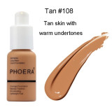 PHOERA Soft Matte Long Wear Liquid Face Makeup Coverage Foundation