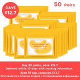 OMYLADY Gold Masks Crystal Collagen Eye Mask Anti-Wrinkle Eye Patches For The Eye Face Mask Remove Black Eye Care