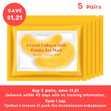 OMYLADY Gold Masks Crystal Collagen Eye Mask Anti-Wrinkle Eye Patches For The Eye Face Mask Remove Black Eye Care