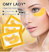 OMYLADY Gold Masks Crystal Collagen Eye Mask Anti-Wrinkle Eye Patches For The Eye Face Mask Remove Black Eye Care