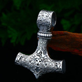 Stainless Steel Thor's Hammer Mjolnir Pendant