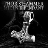 Stainless Steel Thor's Hammer Mjolnir Pendant