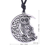 Crescent Moon Owl Pendant