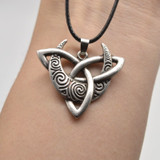 Crescent Moon Triquetra Pendant
