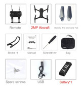 Eachine E58 WIFI FPV Drone Wide Angle HD Camera High Hold Mode Foldable Arm