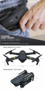 Eachine E58 WIFI FPV Drone Wide Angle HD Camera High Hold Mode Foldable Arm