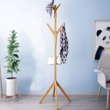 Solid Wood Hanger Floor Standing Coat