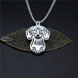 Unisex Dachshund Pendant Necklace
