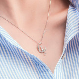 Women's Cat-Moon Pendant Necklace Women's Cat-Moon Pendant Necklace