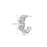 'Brillare' Earrings - 18K Yellow/White Gold Finish