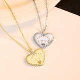 'Forever Love' Necklace - Sterling Silver & 18K Gold