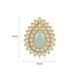 'Oleria' Earrings - Platinum Finish