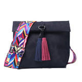 DAUNAVIA Brand Women Shoulder Bags  Designer Hand Bag with colorful strap