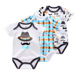 3 Pieces/lot Brand Summer Baby Boys Romper Animal style Short Sleeve cotton infant rompers Jumpsuit cotton Baby Newborn Clothes