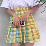 Harajuku Plaid Pleated High Waist Skirt Harajuku Plaid Pleated High Waist Skirt