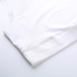 White Sleeveless I Am Hotty Print Crop Top