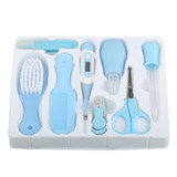8pcs Convenient Daily Baby Nail Clipper Scissors Hair Brush Comb Manicure Care Kit