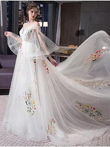 Chic Ivory Prom Dress Beautiful  Cheap Long Prom Dress #ER136