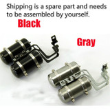1/14  RC Truck Tractor Simulation Metal Gas Storage Tank
