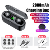 Bluetooth V5.0 Earphone 9D Stereo Wireless Headphones Sports Waterproof Headphone Headsets 2000mAh Charging Box With Microphone Bluetooth V5.0 Earphone 9D Stereo Wireless Headphones Sports Waterproof Headphone Headsets 2000mAh Charging Box With Microphone