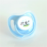 1PCs Orthodontics Pacifiers Baby Cotton Animals Printing Safe Food Grade Silicone Cute Baby Round and Flat Nipples Pacifiers