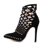 Gladiator Roman Ankle Boots Stiletto High Heel