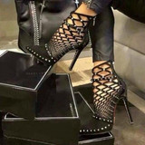 Gladiator Roman Ankle Boots Stiletto High Heel