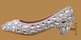 Fashion women's crystal rhinestone shoes platform shoes bride wedding
