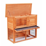36inch Pet Bird Cage Rabbit Hutch Chicken Coop house Hen House Wood Color USA Warehouse Fast Shipping Drop Shipping