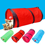 Pet tunnel Fun Pet Cat And Dog Tunnel 2 Holes Game Tube