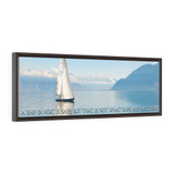 Motivational Quote Horizontal Framed Premium Gallery Wrap Canvas